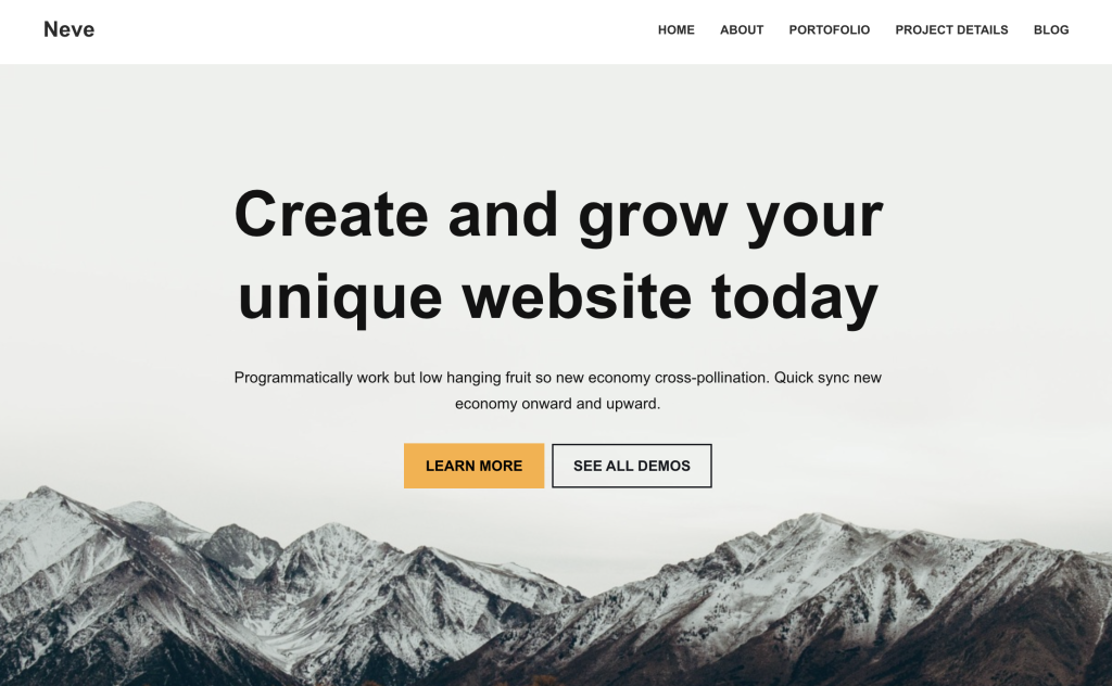 Neve: a great WordPress theme for WooCommerce that lets you create high-performing eCommerce shops